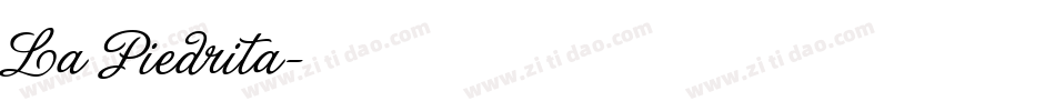 La Piedrita字体转换